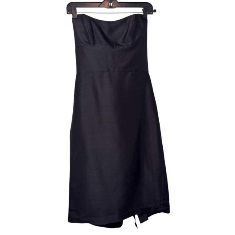Jenny Yoo Collection Marisa pencil short tube dress black women's size 8 NWT